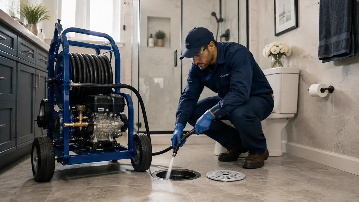 Bathroom Drain Hydro Jetting in Cotati