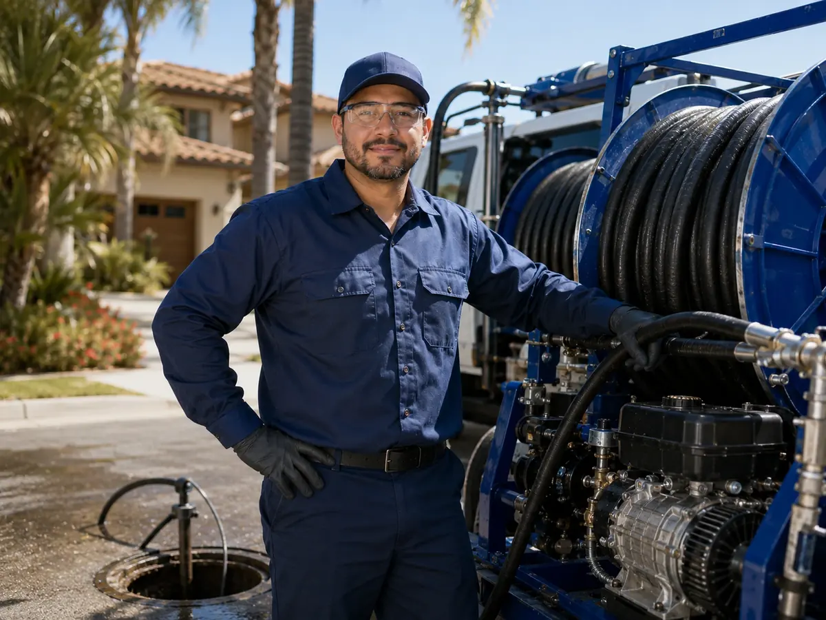 Hydro jet sewer cleaning in Cotati