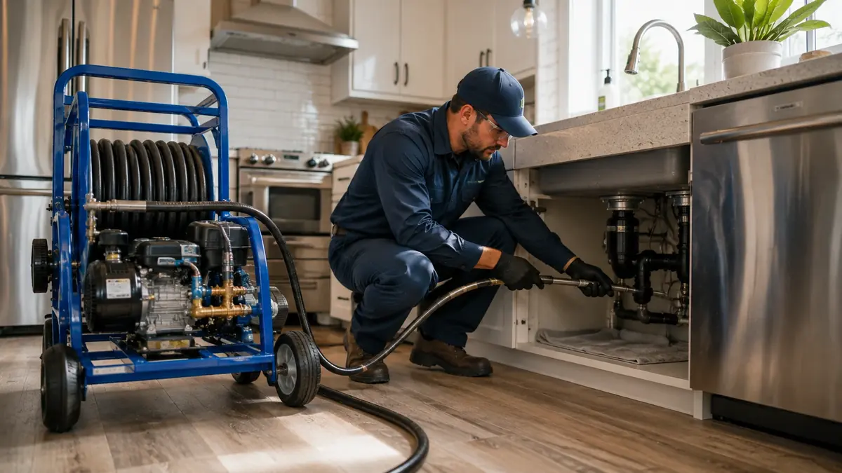 Kitchen Drain Hydro Jetting in Cotati