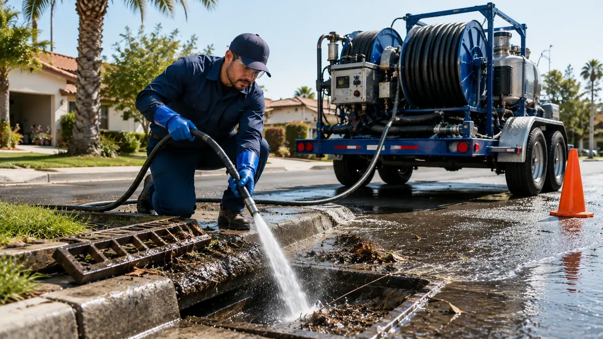 Storm Drain Hydro Jet Cleaning in Cotati
